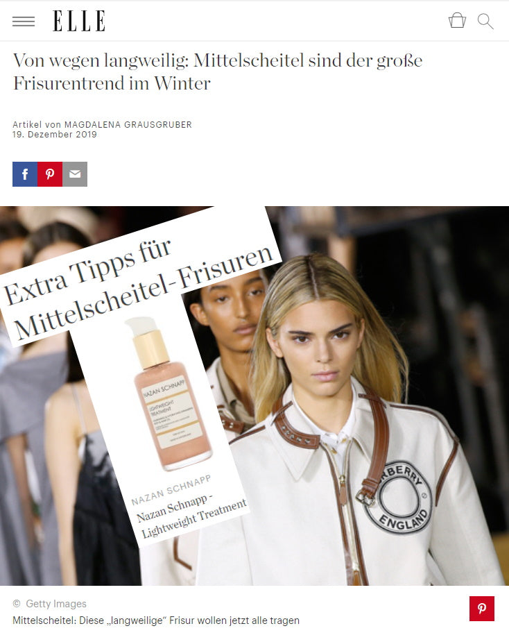 ELLE - WINTER HAIRSTYLE TREND WITH LIGHTWEIGHT TREATMENT SHIMMERING BODY & HAIR OIL