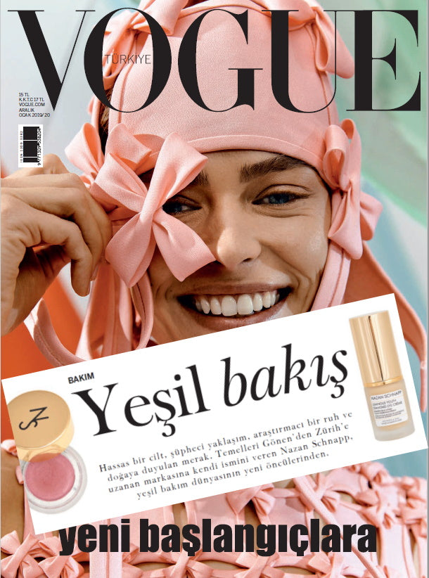 VOGUE TÜRKIYE - ARTICLE ABOUT NAZAN SCHNAPP - Yeşil bakış