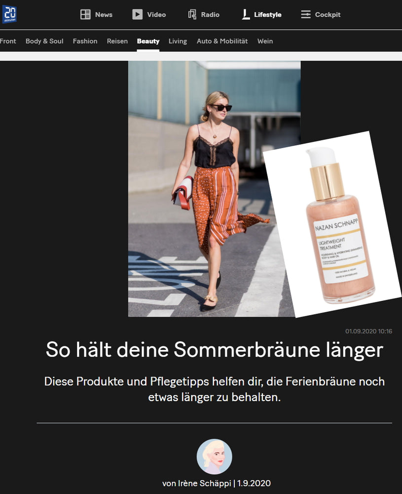 MIT LIGHTWEIGHT TREATMENT HÄLT DEINE SOMMERBRÄUNE LÄNGER