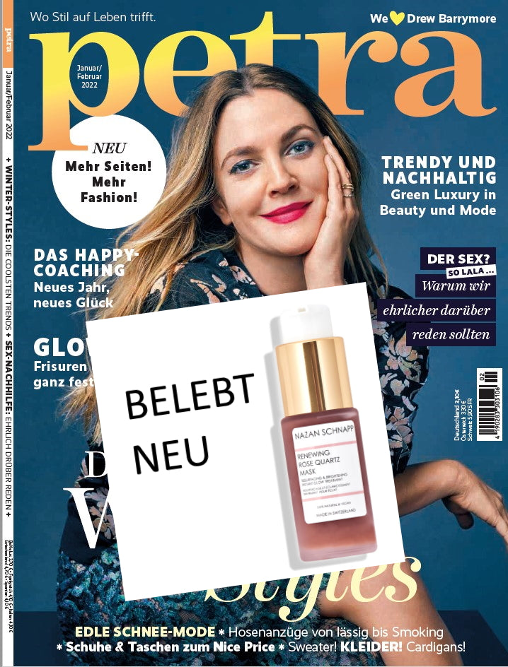 PETRA - RENEWING ROSE QUARTZ MASK belebt neu!