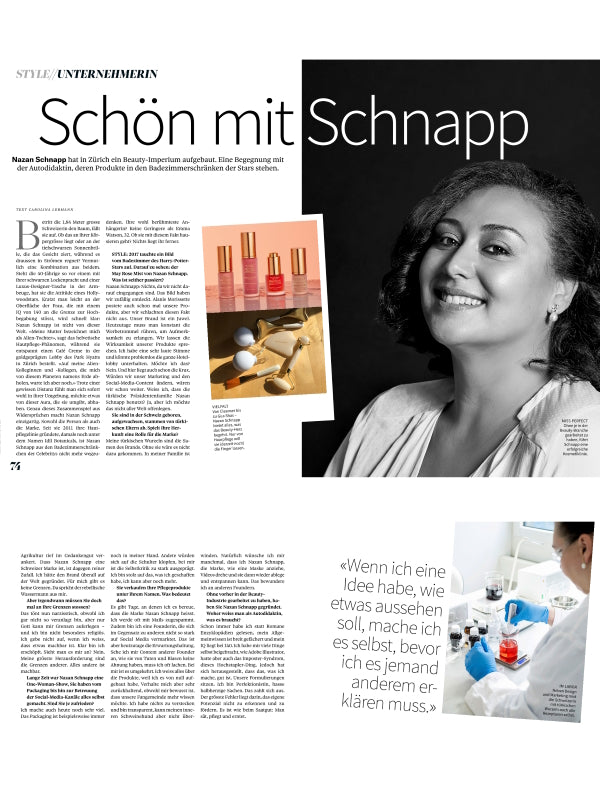 SI STYLE - INTERVIEW / PORTRAIT WITH NAZAN SCHNAPP
